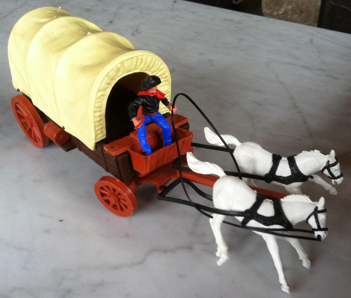 calèche avec cocher et 2 chevaux