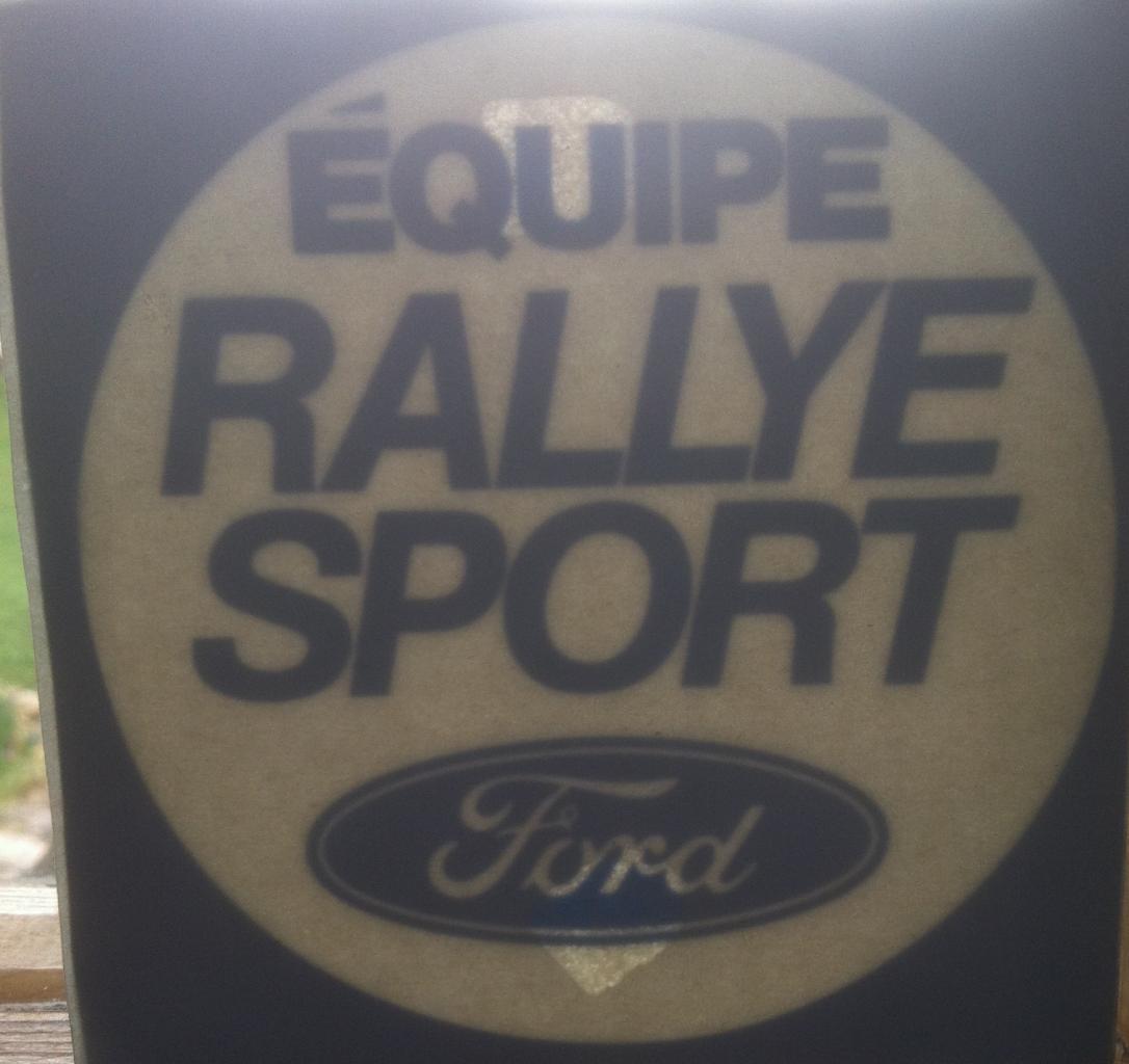 Equipe rallye sport Ford transparent