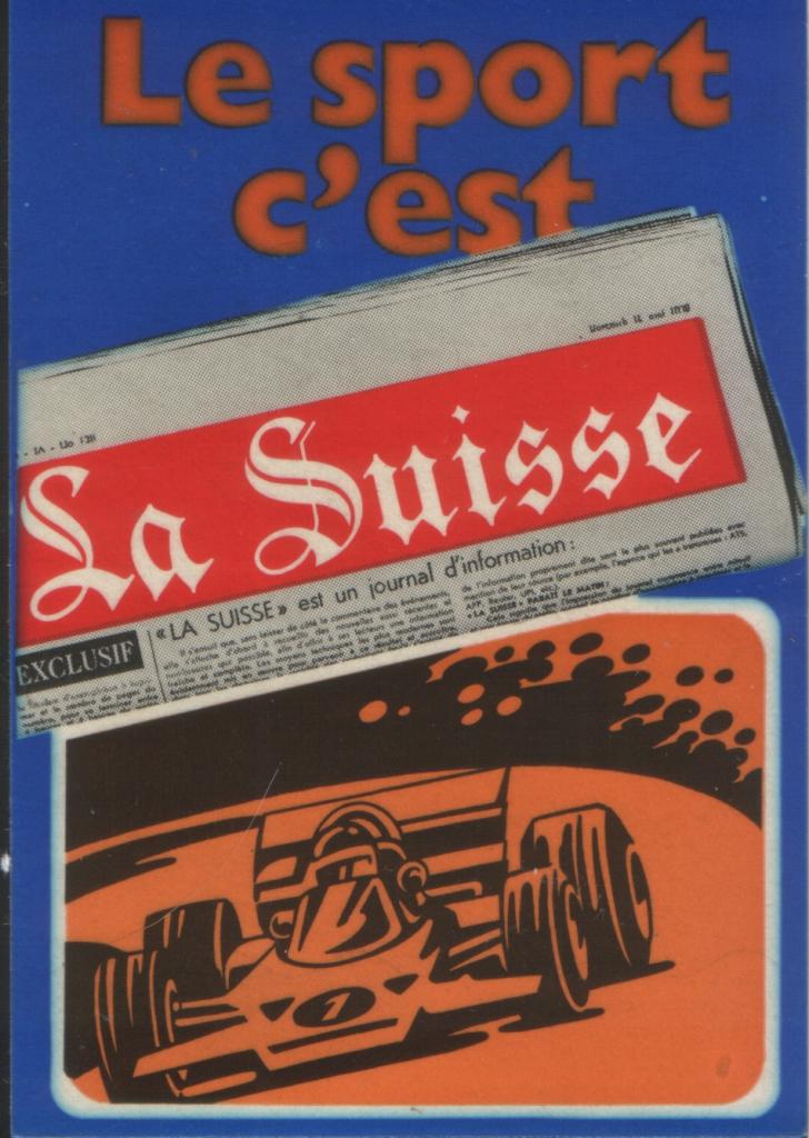 La Suisse journal (le sport c'est) formule 1
