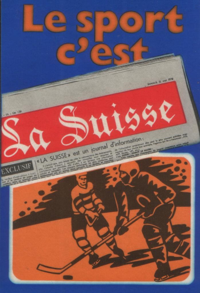 La Suisse journal (le sport c'est) hockey
