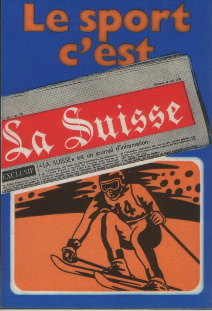 La Suisse journal (le sport c'est ) ski 2x